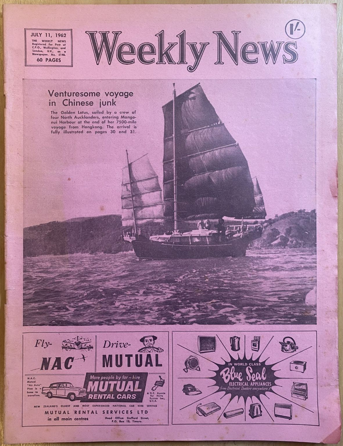 OLD NEWSPAPER: The Weekly News, No. 5146, 11 July 1962