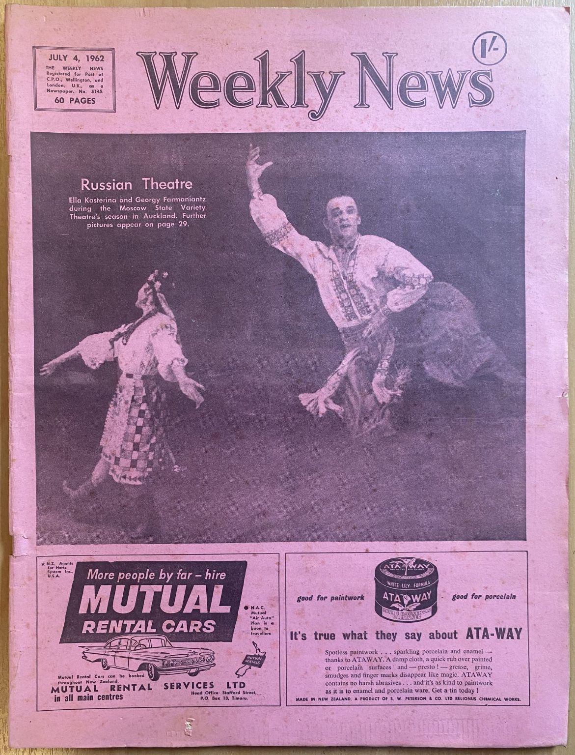 OLD NEWSPAPER: The Weekly News, No. 5145, 4 July 1962