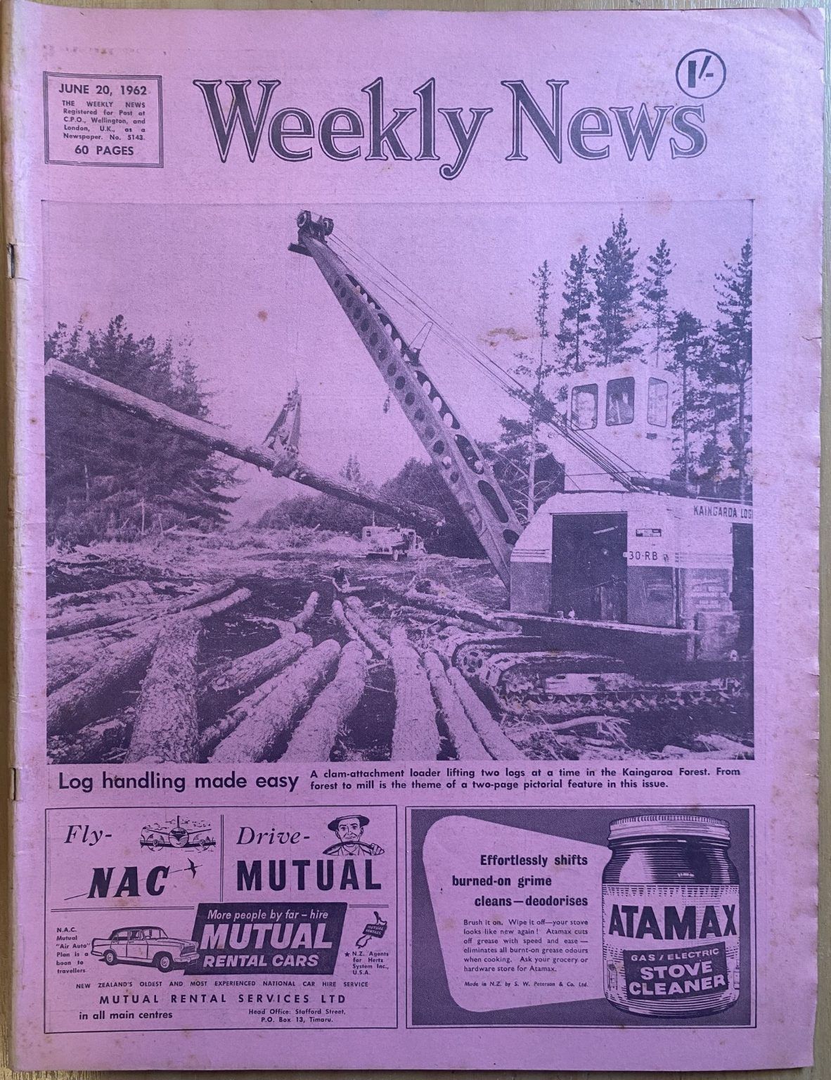 OLD NEWSPAPER: The Weekly News, No. 5143, 20 June 1962