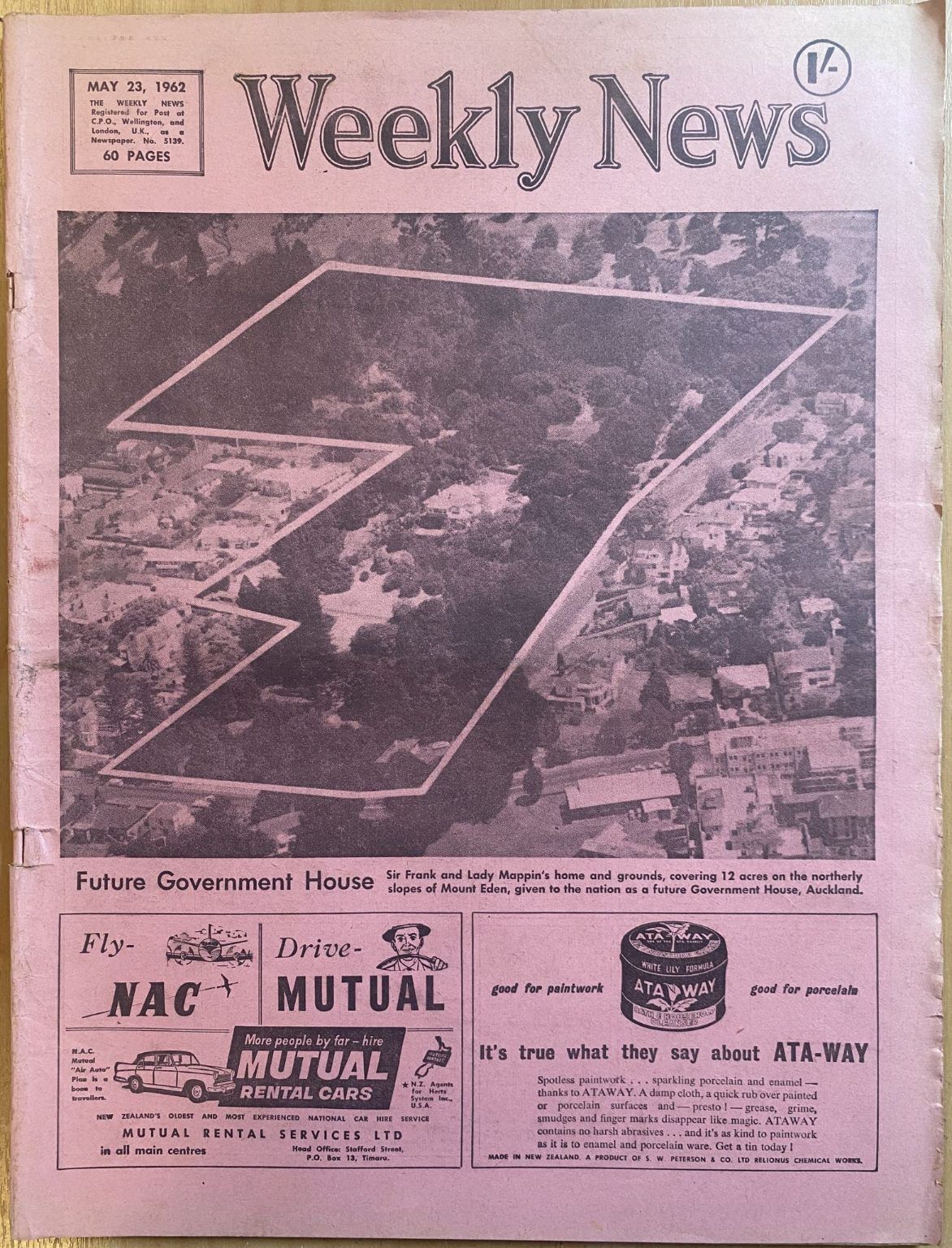 OLD NEWSPAPER: The Weekly News, No. 5139, 23 May 1962