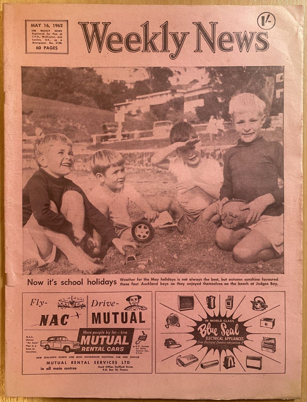 OLD NEWSPAPER: The Weekly News, No. 5138, 16 May 1962