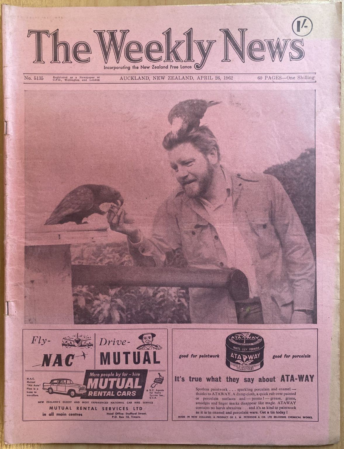 OLD NEWSPAPER: The Weekly News, No. 5135, 26 April 1962