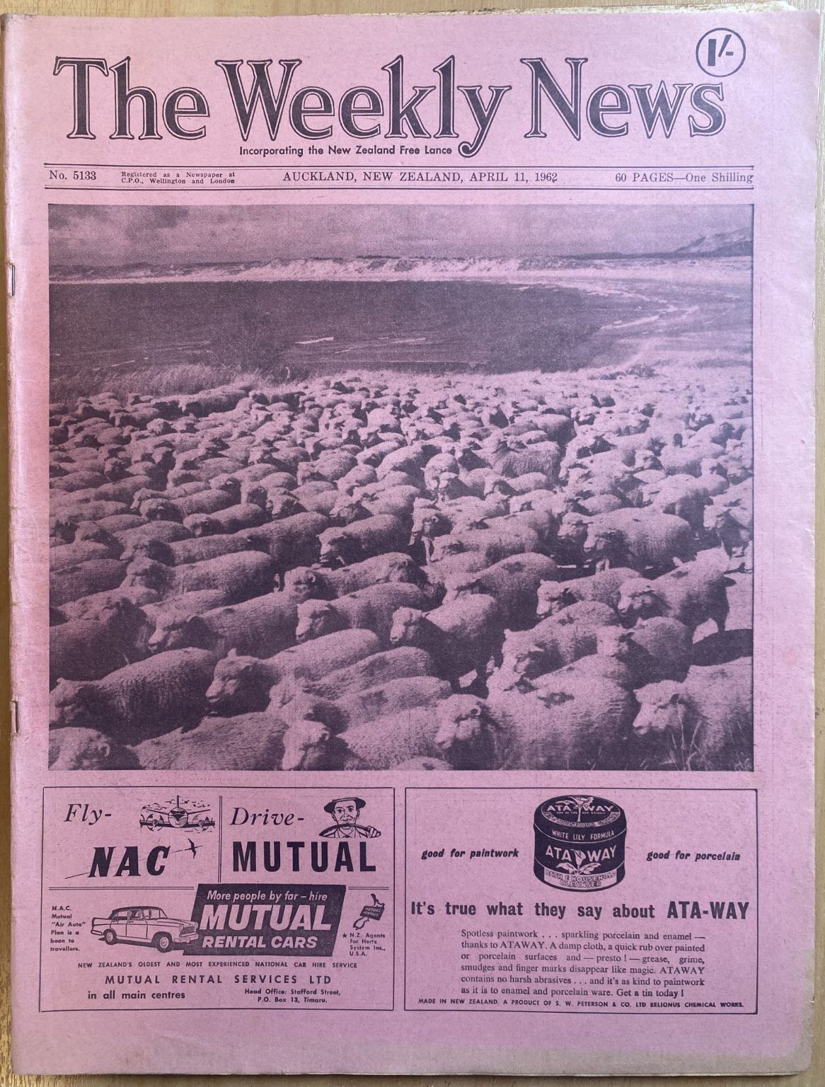 OLD NEWSPAPER: The Weekly News, No. 5133, 11 April 1962