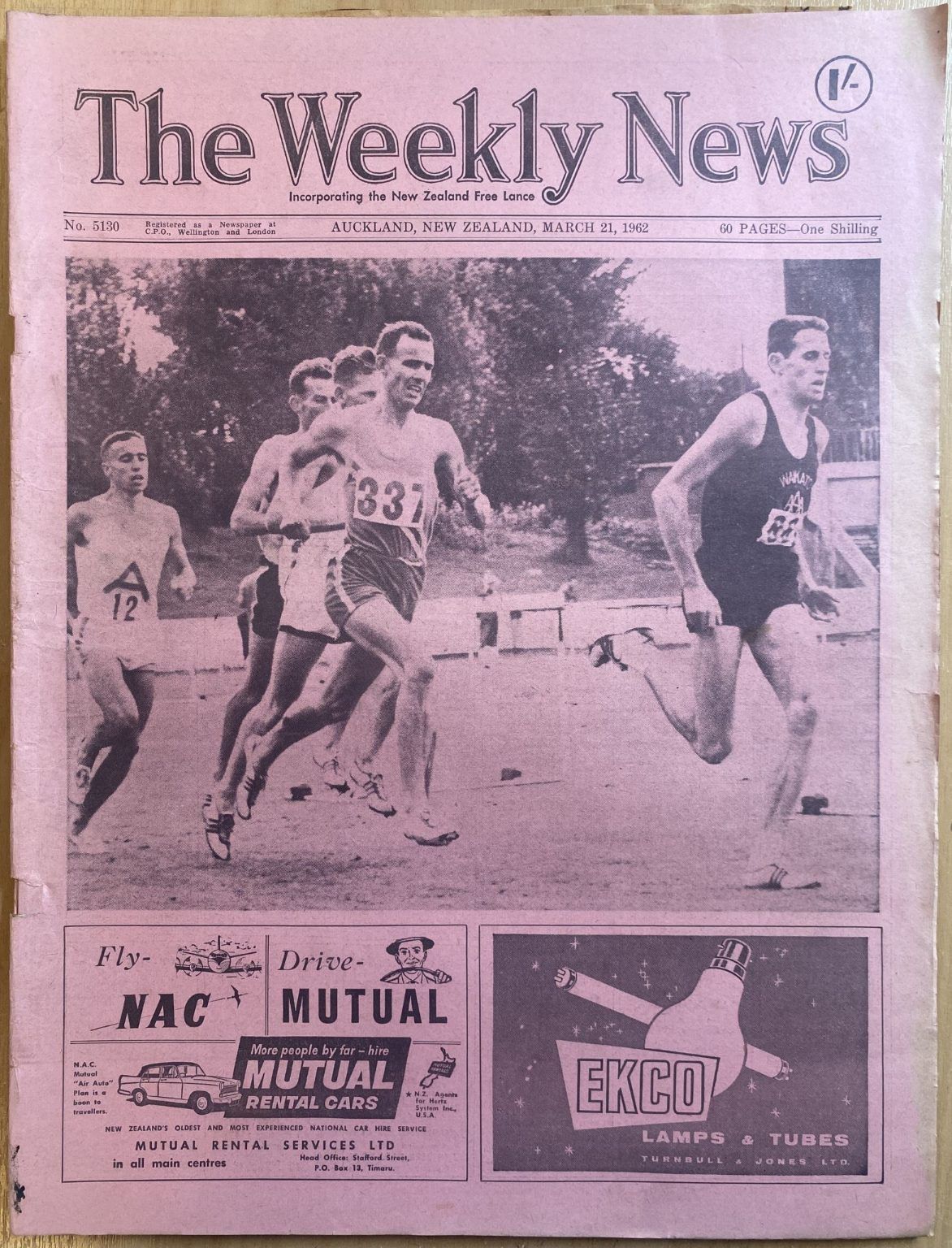 OLD NEWSPAPER: The Weekly News, No. 5130, 21 March 1962