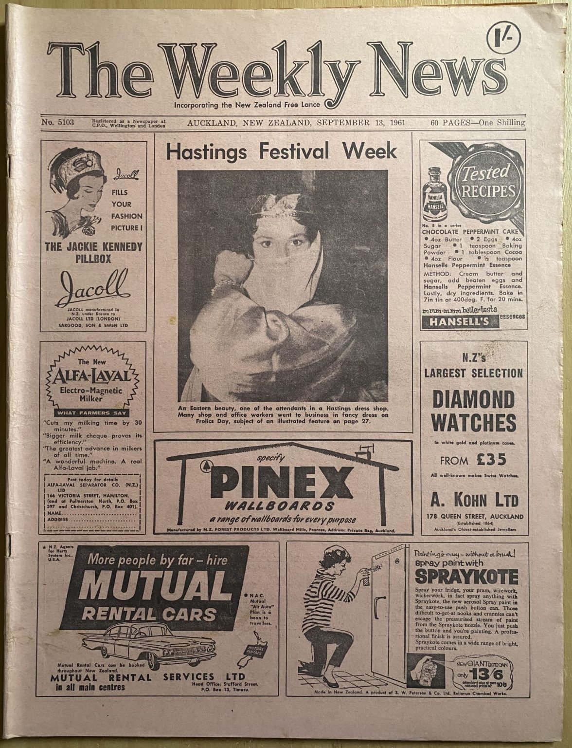 OLD NEWSPAPER: The Weekly News, No. 5103, 13 September 1961