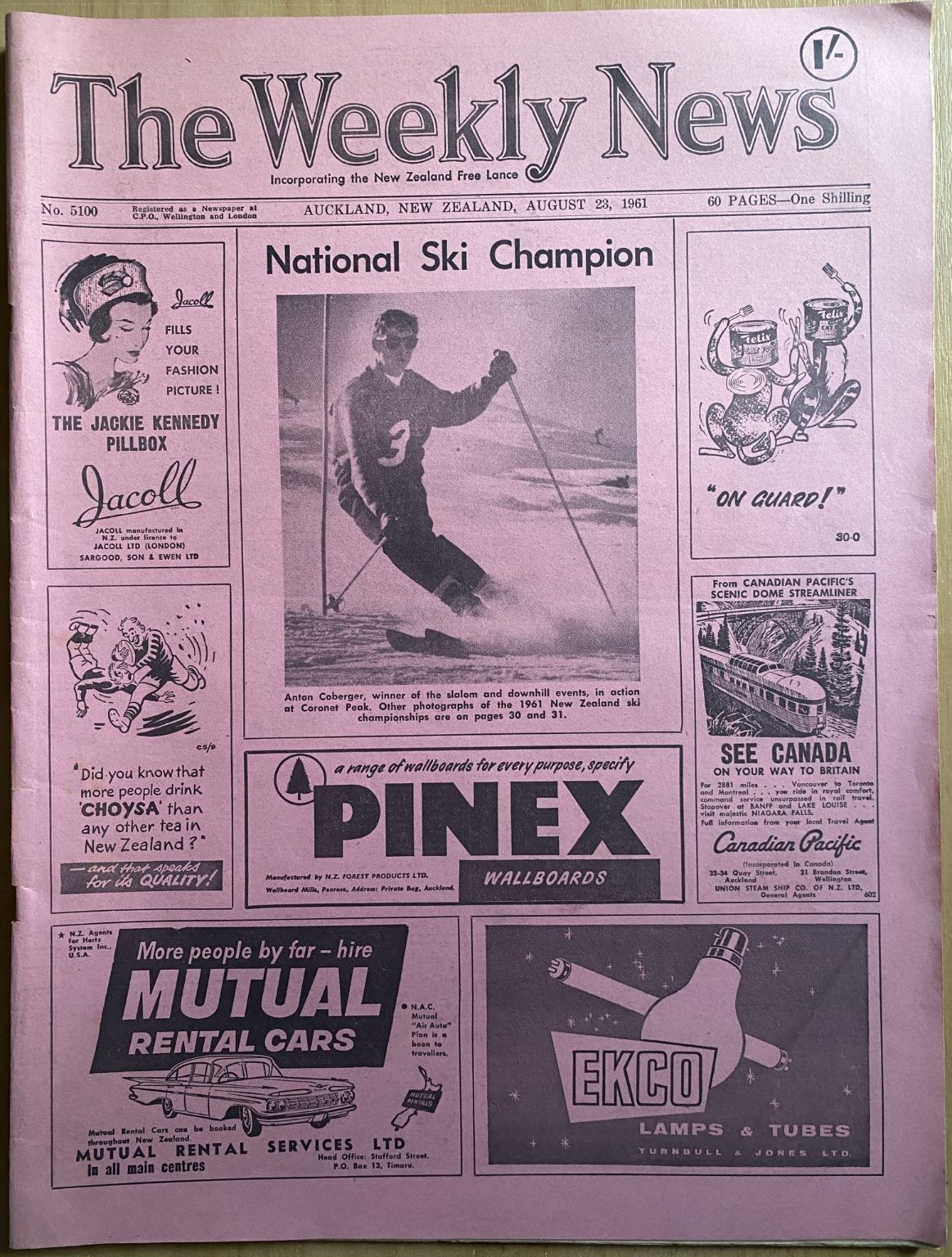 OLD NEWSPAPER: The Weekly News, No. 5100, 23 August 1961