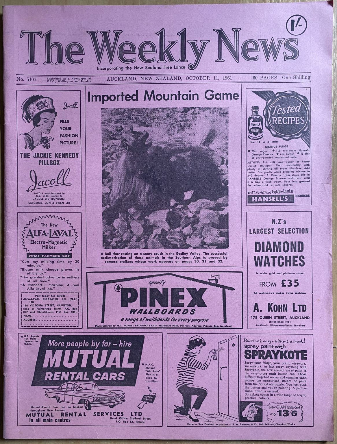 OLD NEWSPAPER: The Weekly News, No. 5107, 11 October 1961