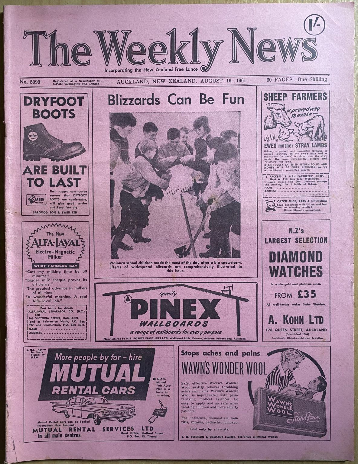 OLD NEWSPAPER: The Weekly News, No. 5099, 16 August 1961