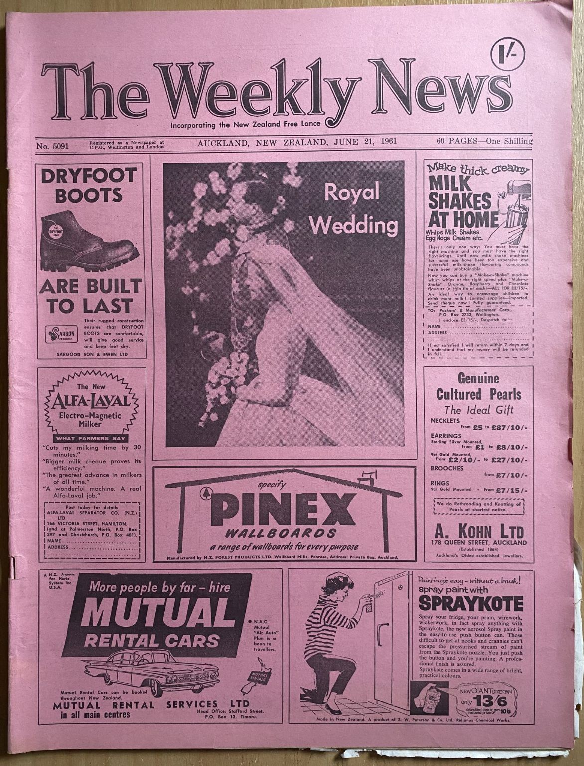 OLD NEWSPAPER: The Weekly News, No. 5091, 21 June 1961