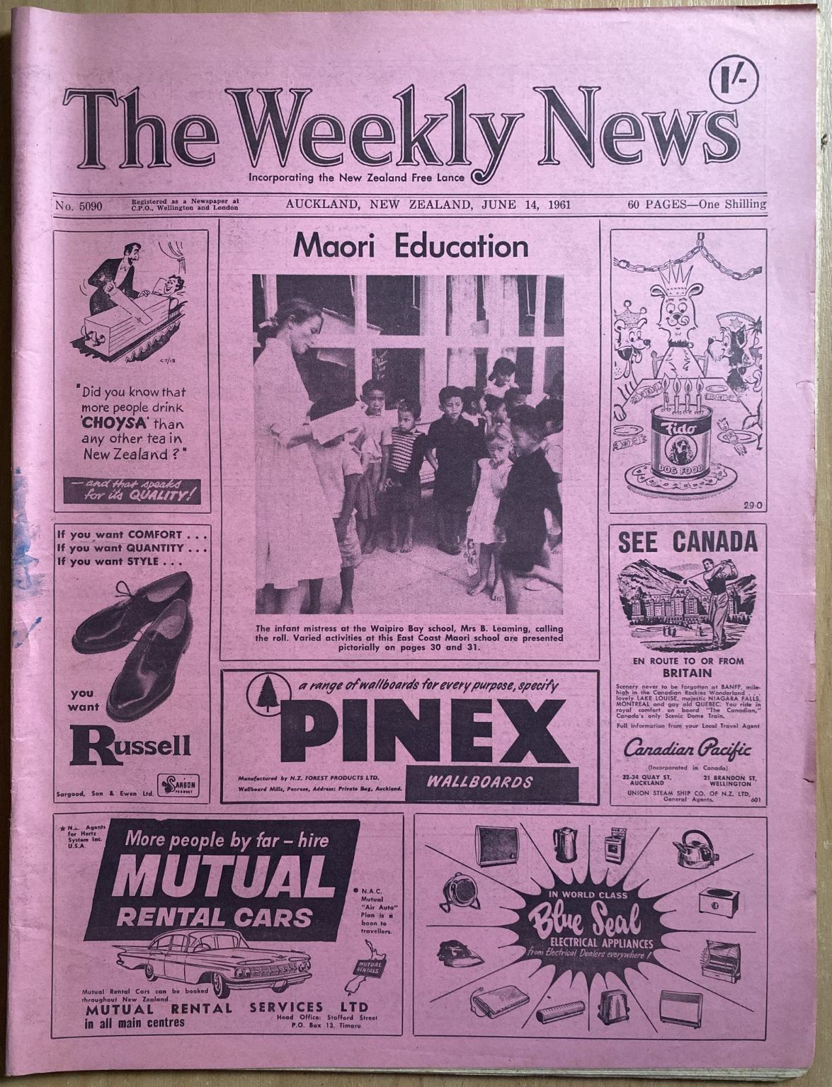 OLD NEWSPAPER: The Weekly News, No. 5090, 14 June 1961