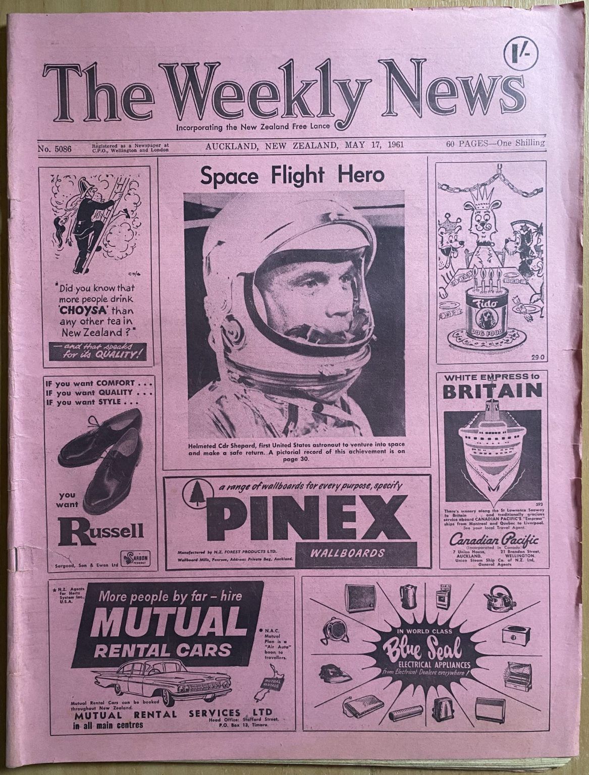 OLD NEWSPAPER: The Weekly News, No. 5086, 17 May 1961