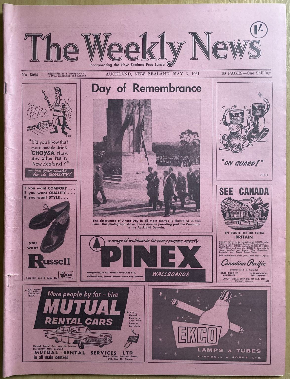OLD NEWSPAPER: The Weekly News, No. 5084, 3 May 1961