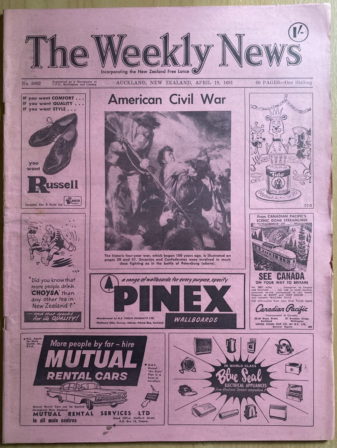 OLD NEWSPAPER: The Weekly News, No. 5082, 19 April 1961