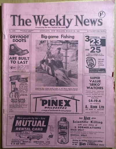 OLD NEWSPAPER: The Weekly News, No. 5079, 29 March 1961