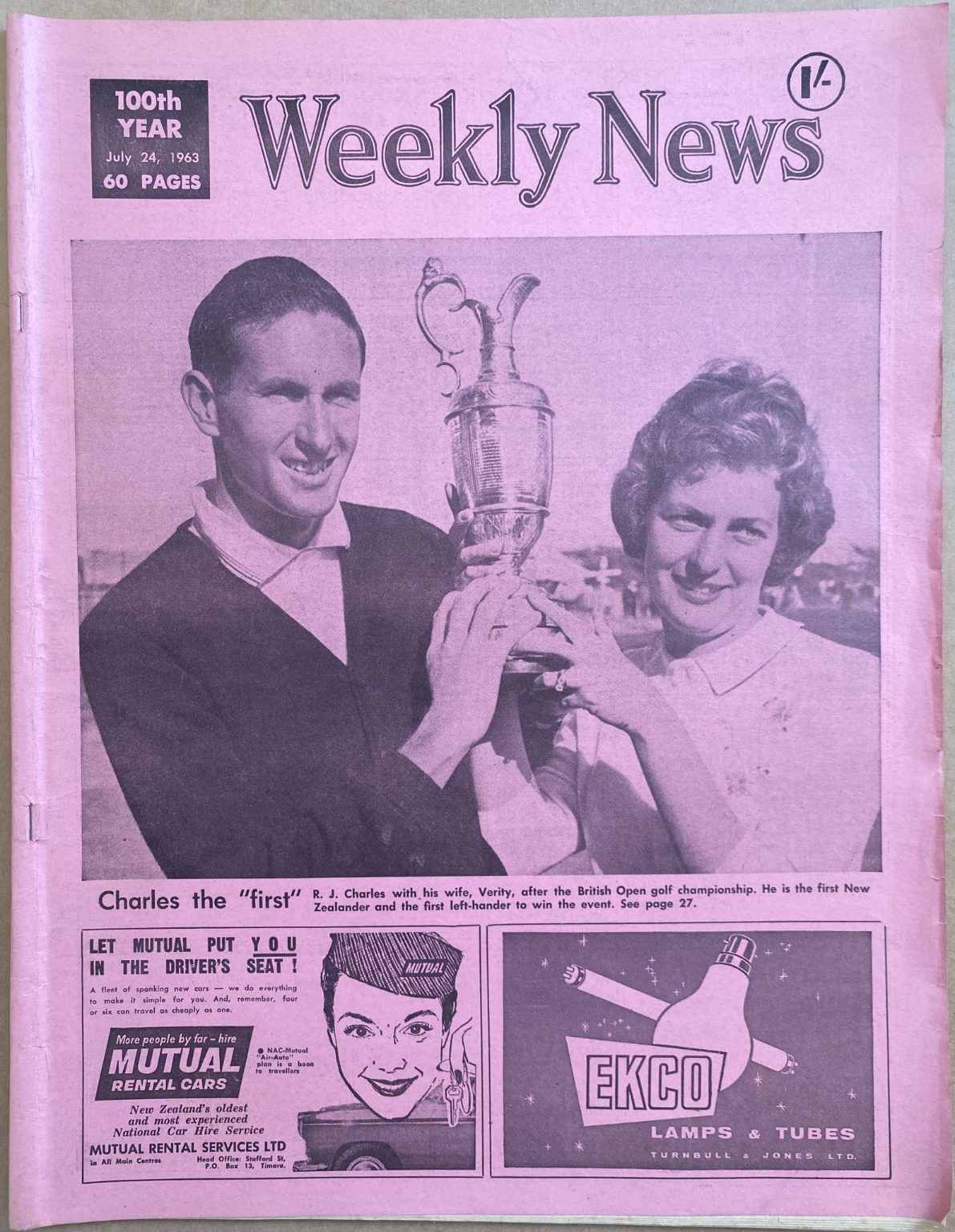 OLD NEWSPAPER: The Weekly News, No. 5200, 24 July 1963