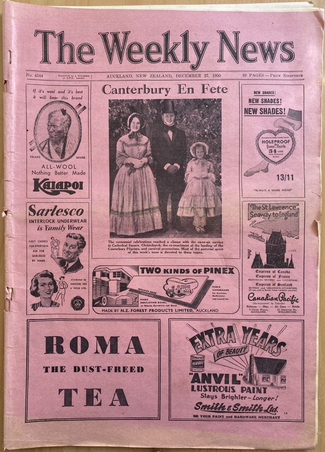 OLD NEWSPAPER: The Weekly News, No. 4544, 27 December 1950
