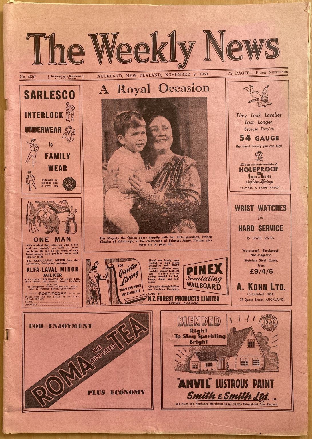 OLD NEWSPAPER: The Weekly News, No. 4537, 8 November 1950
