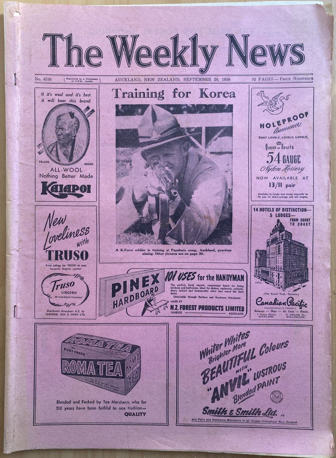OLD NEWSPAPER: The Weekly News, No. 4530, 20 September 1950