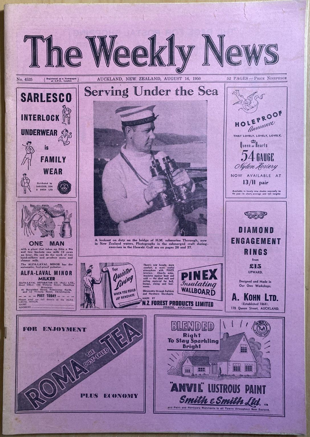 OLD NEWSPAPER: The Weekly News, No. 4525, 16 August 1950