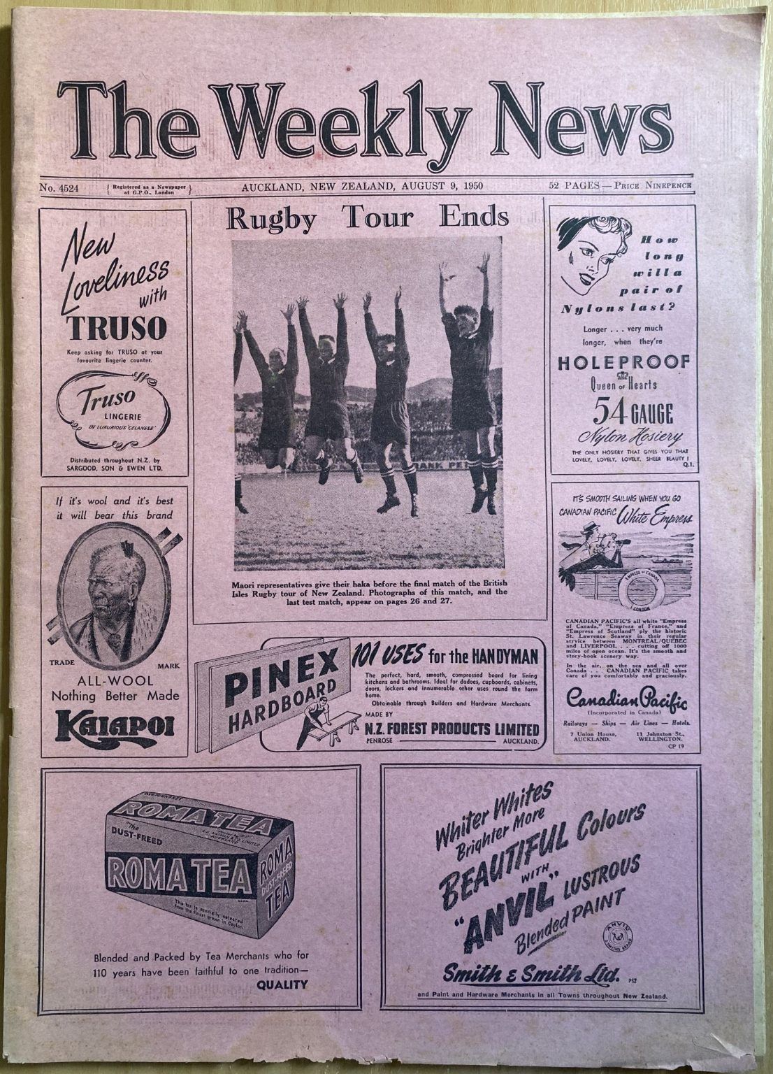 OLD NEWSPAPER: The Weekly News, No. 4524, 9 August 1950