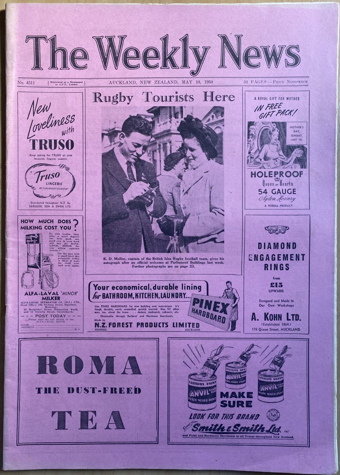 OLD NEWSPAPER: The Weekly News, No. 4511, 10 May 1950