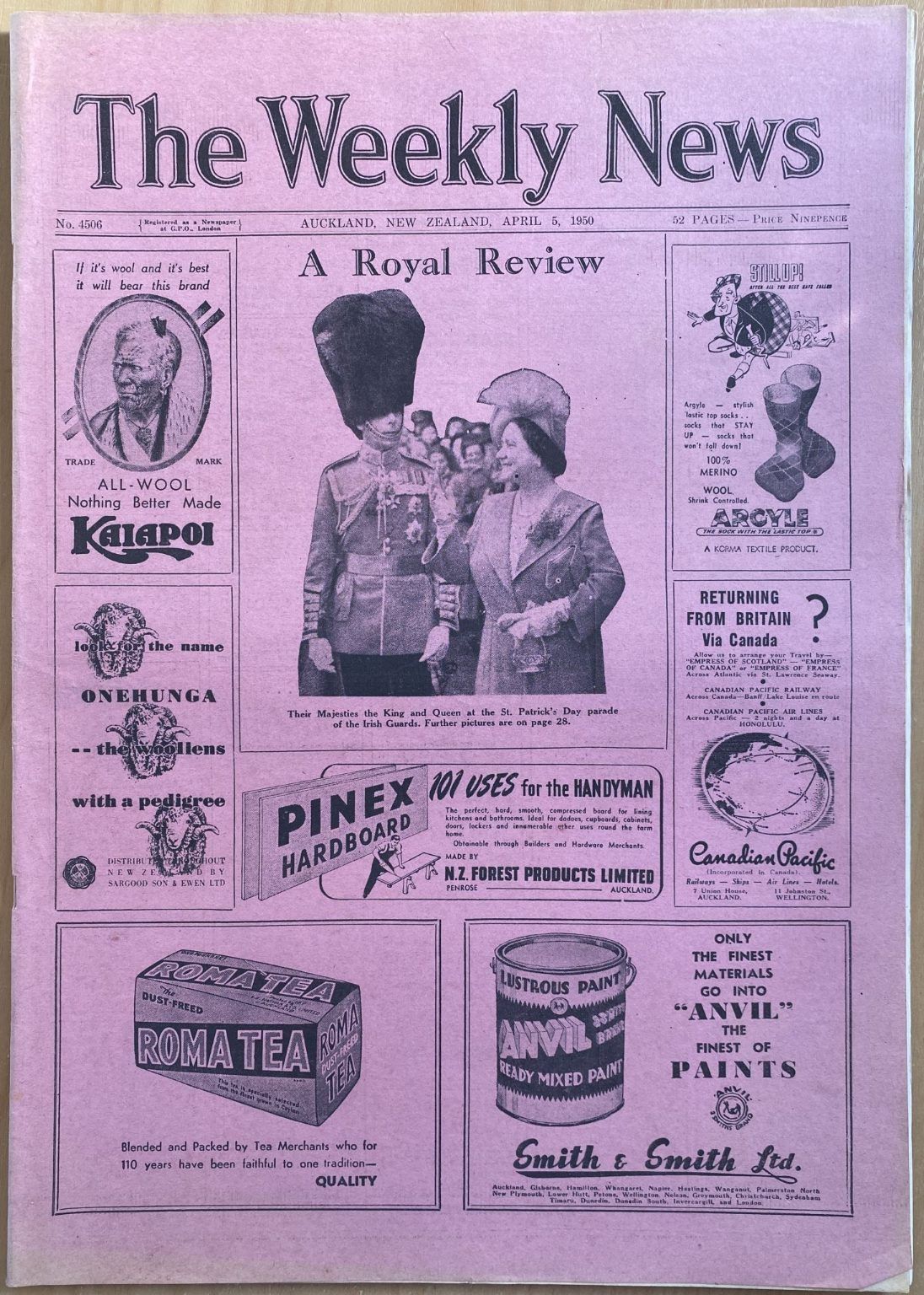 OLD NEWSPAPER: The Weekly News, No. 4506, 5 April 1950