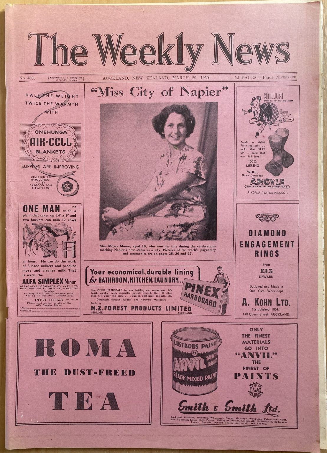 OLD NEWSPAPER: The Weekly News, No. 4505, 29 March 1950