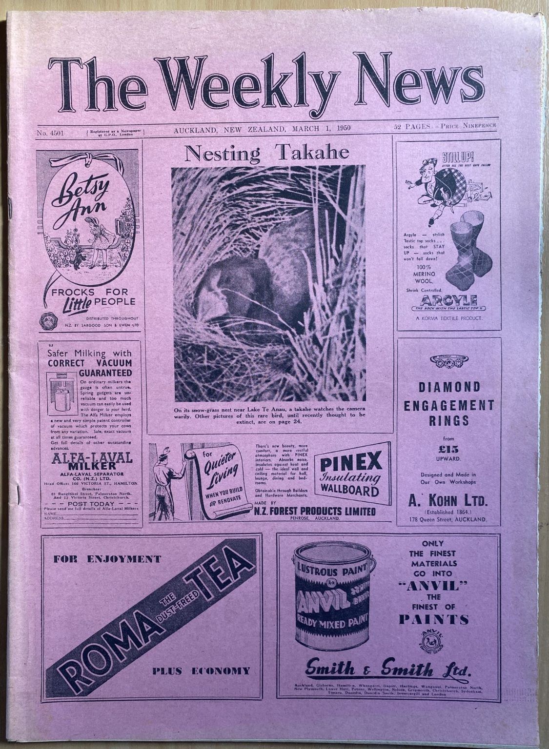 OLD NEWSPAPER: The Weekly News, No. 4501, 1 March 1950