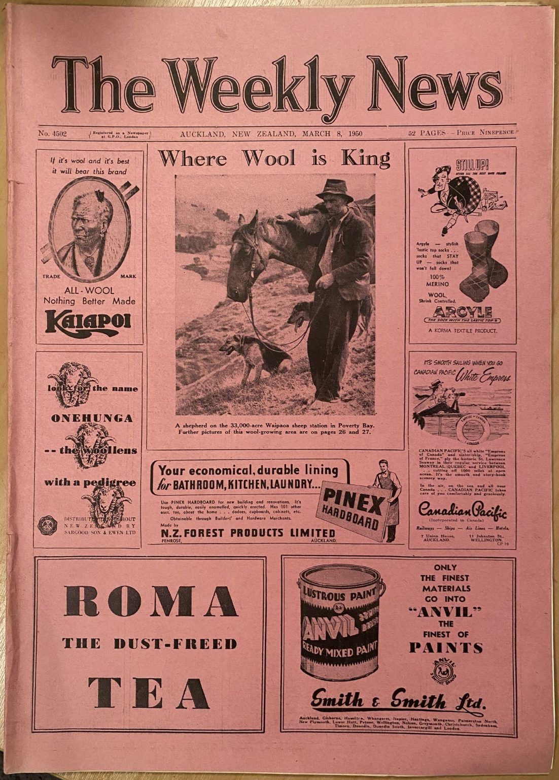 OLD NEWSPAPER: The Weekly News, No. 4502, 8 March 1950