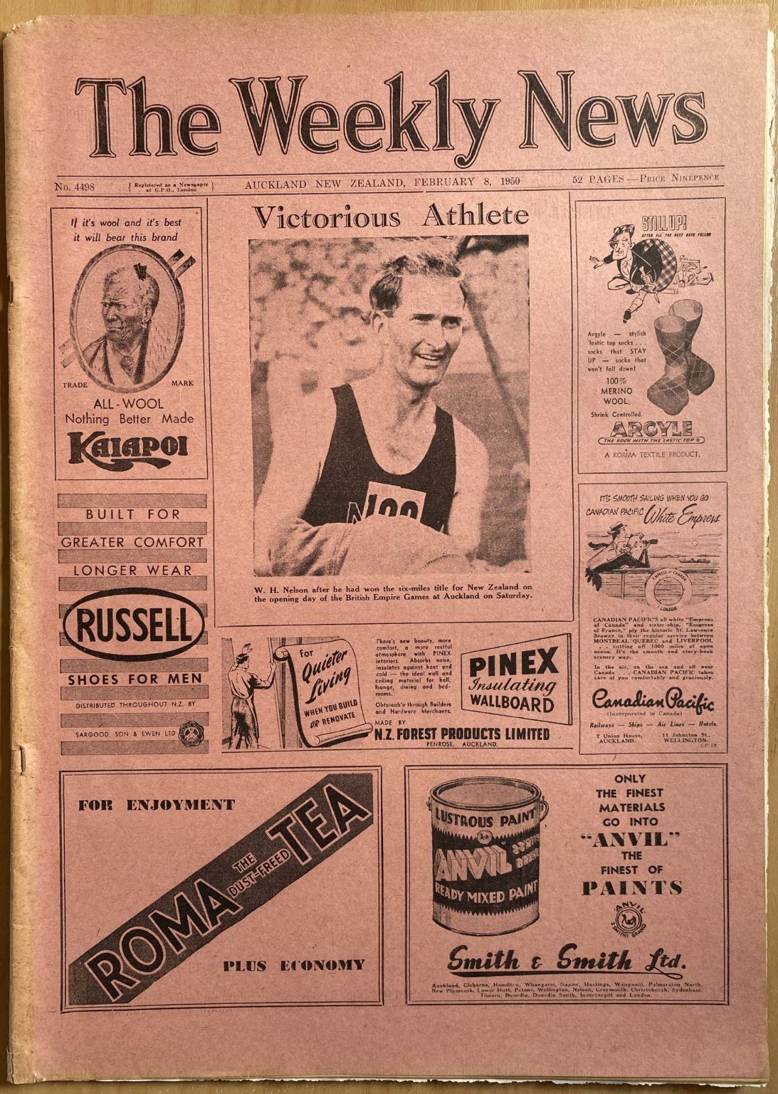 OLD NEWSPAPER: The Weekly News, No. 4498, 8 February 1950