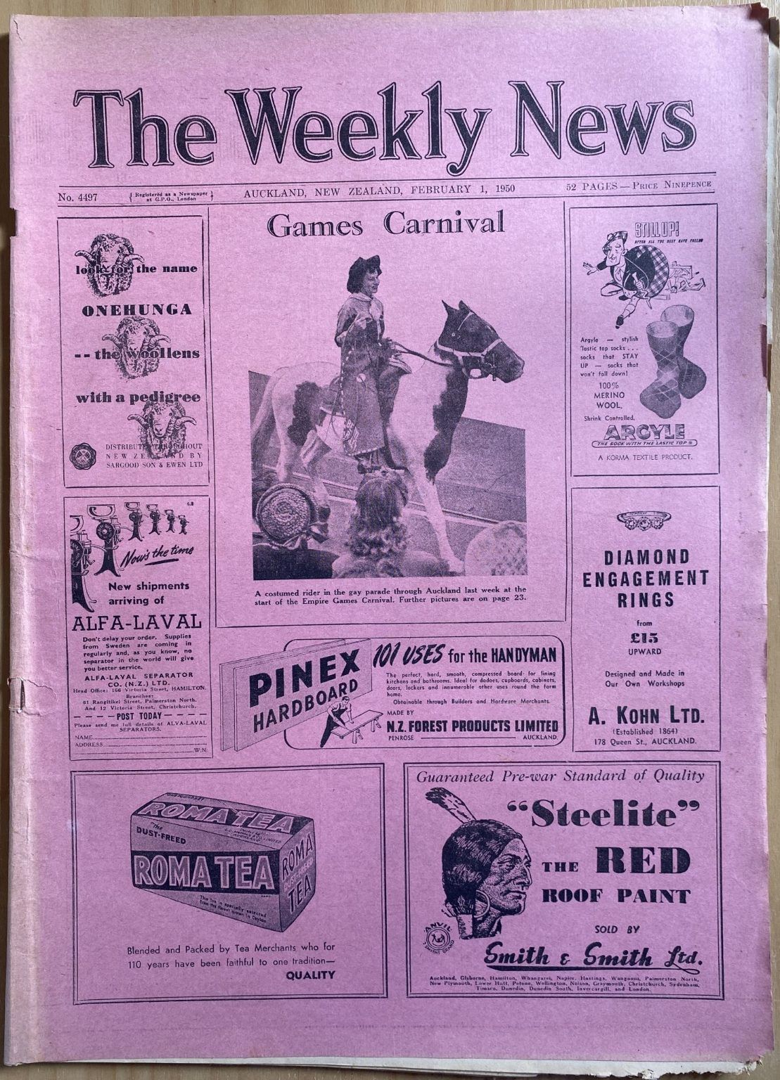 OLD NEWSPAPER: The Weekly News, No. 4497, 1 February 1950