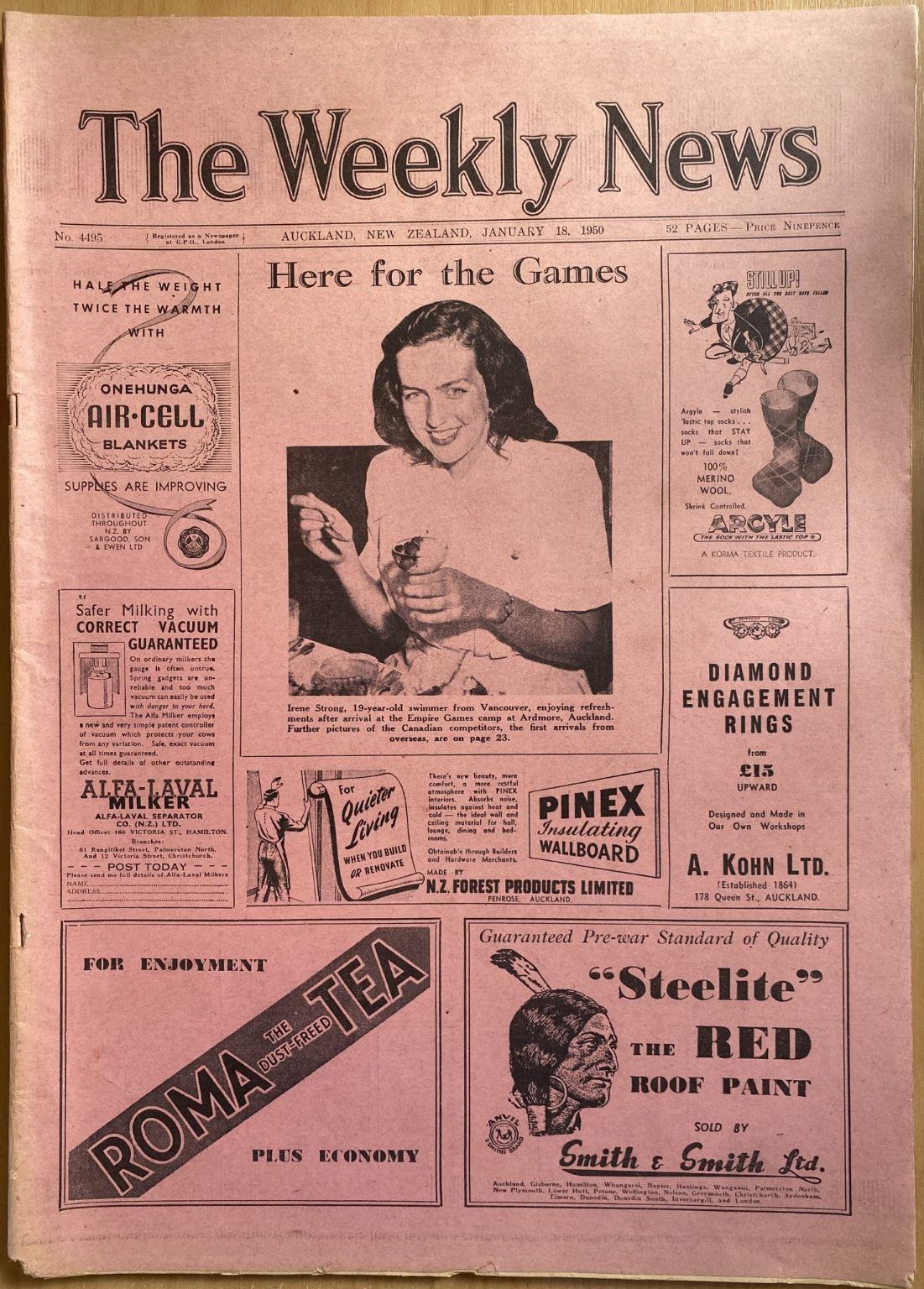 OLD NEWSPAPER: The Weekly News, No. 4495, 18 January 1950