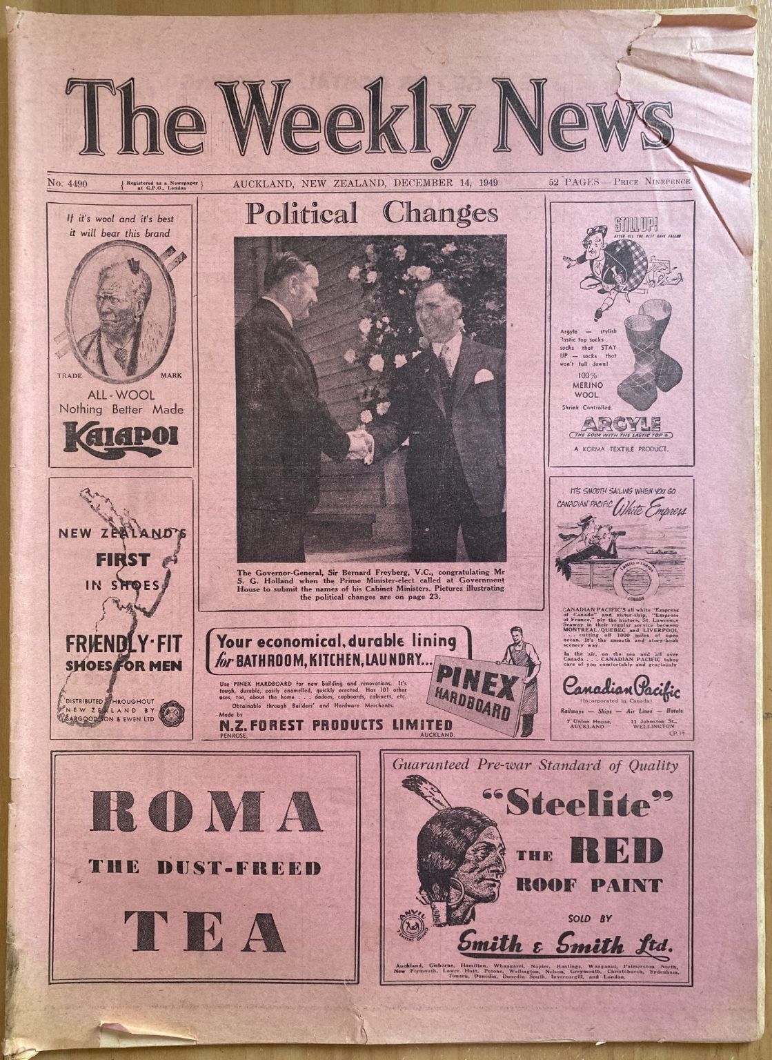 OLD NEWSPAPER: The Weekly News, No. 4490, 14 December 1949