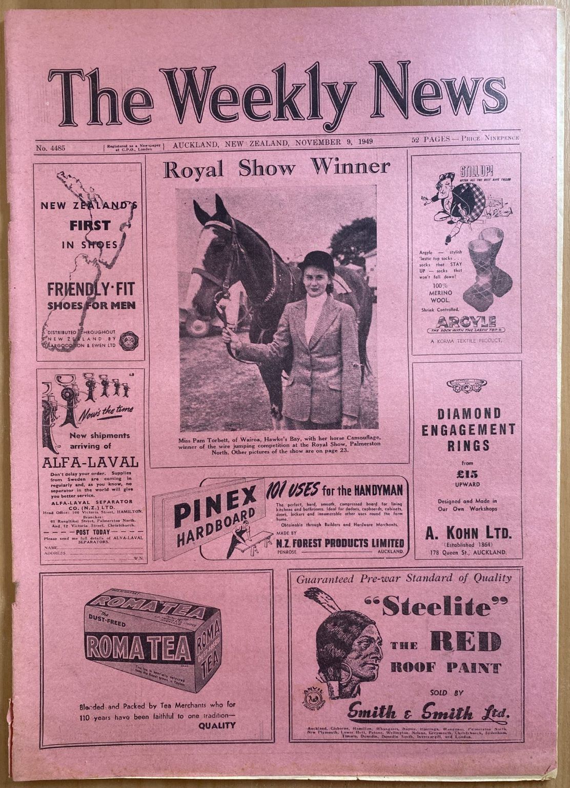 OLD NEWSPAPER: The Weekly News, No. 4485, 9 November 1949