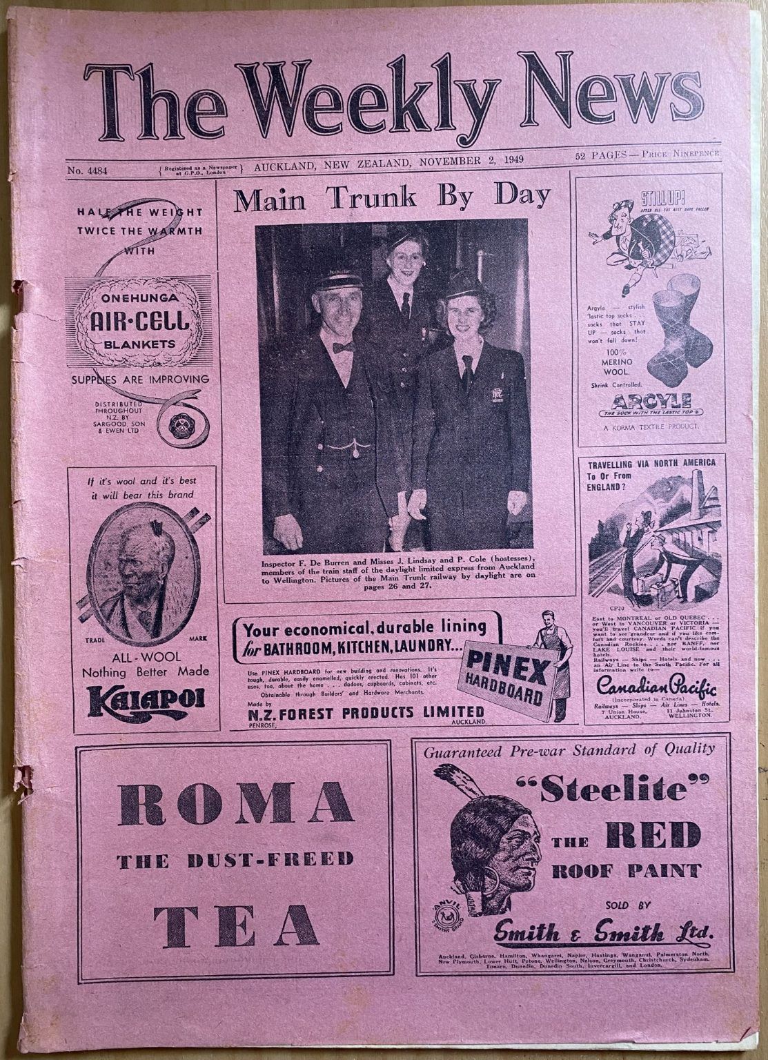 OLD NEWSPAPER: The Weekly News, No. 4484, 2 November 1949