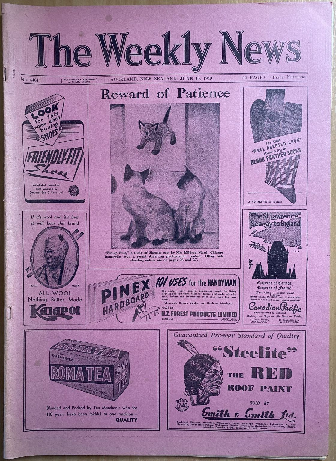 OLD NEWSPAPER: The Weekly News, No. 4464, 15 June 1949