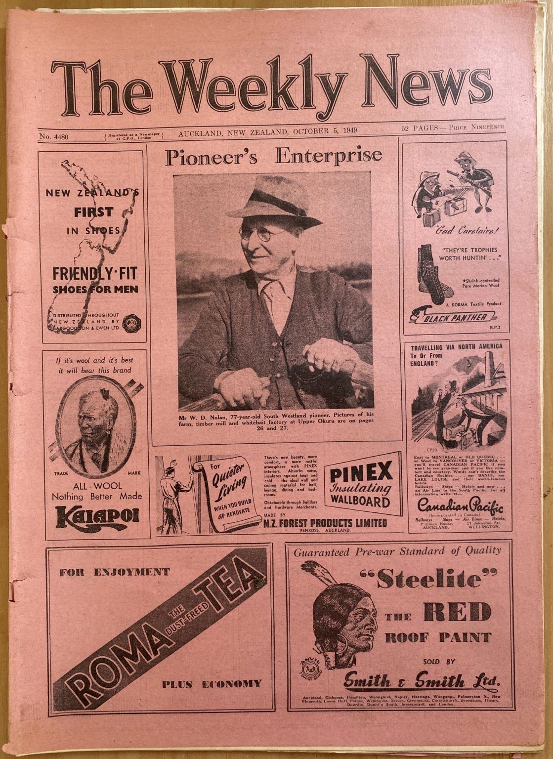 OLD NEWSPAPER: The Weekly News, No. 4480, 5 October 1949