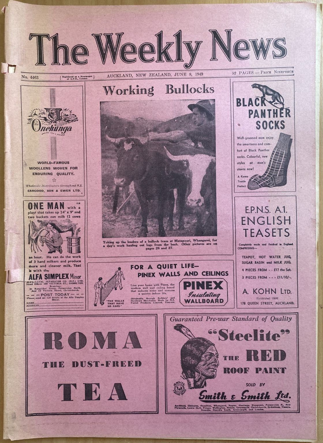 OLD NEWSPAPER: The Weekly News, No. 4463, 8 June 1949