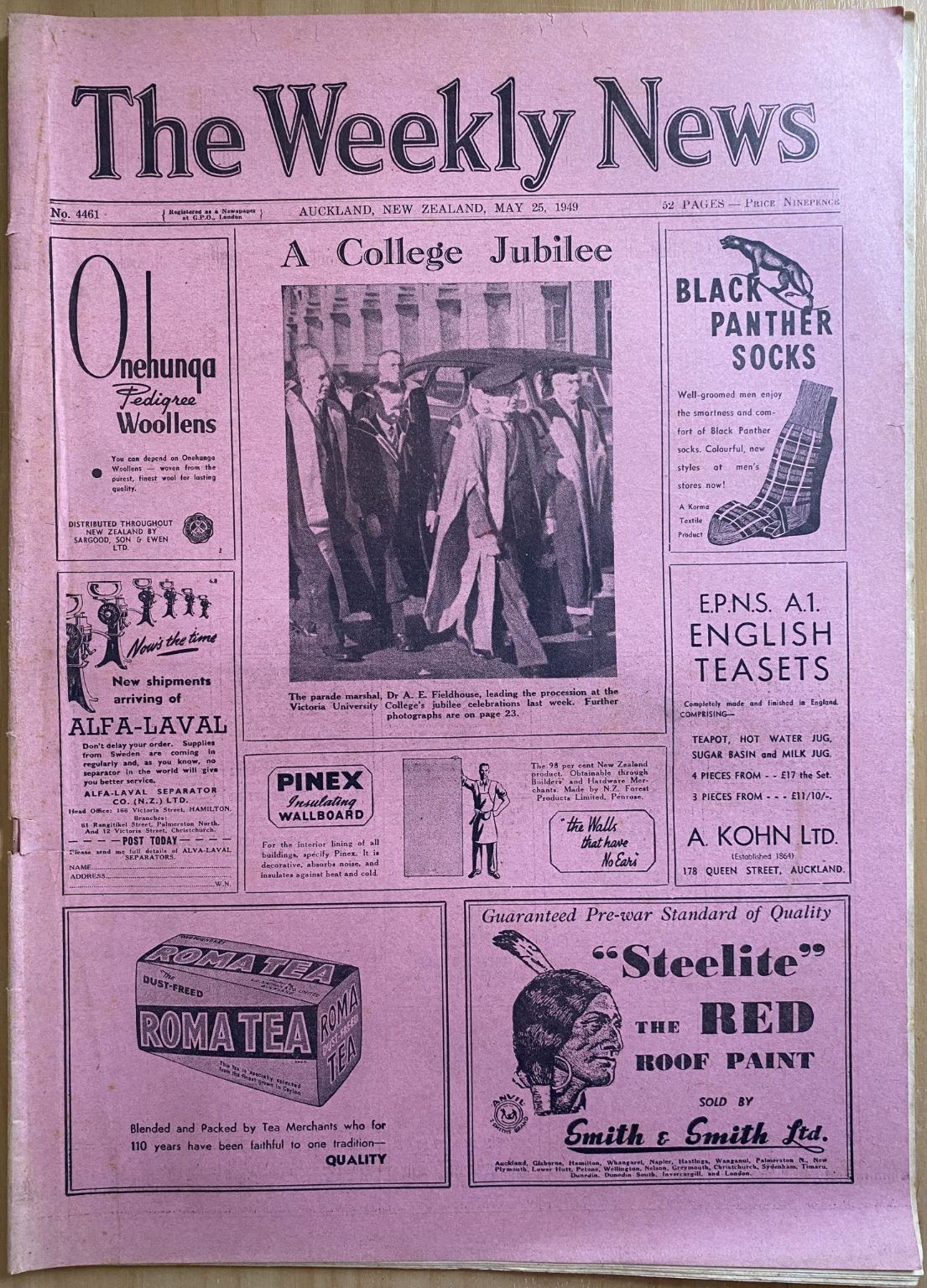 OLD NEWSPAPER: The Weekly News, No. 4461, 25 May 1949