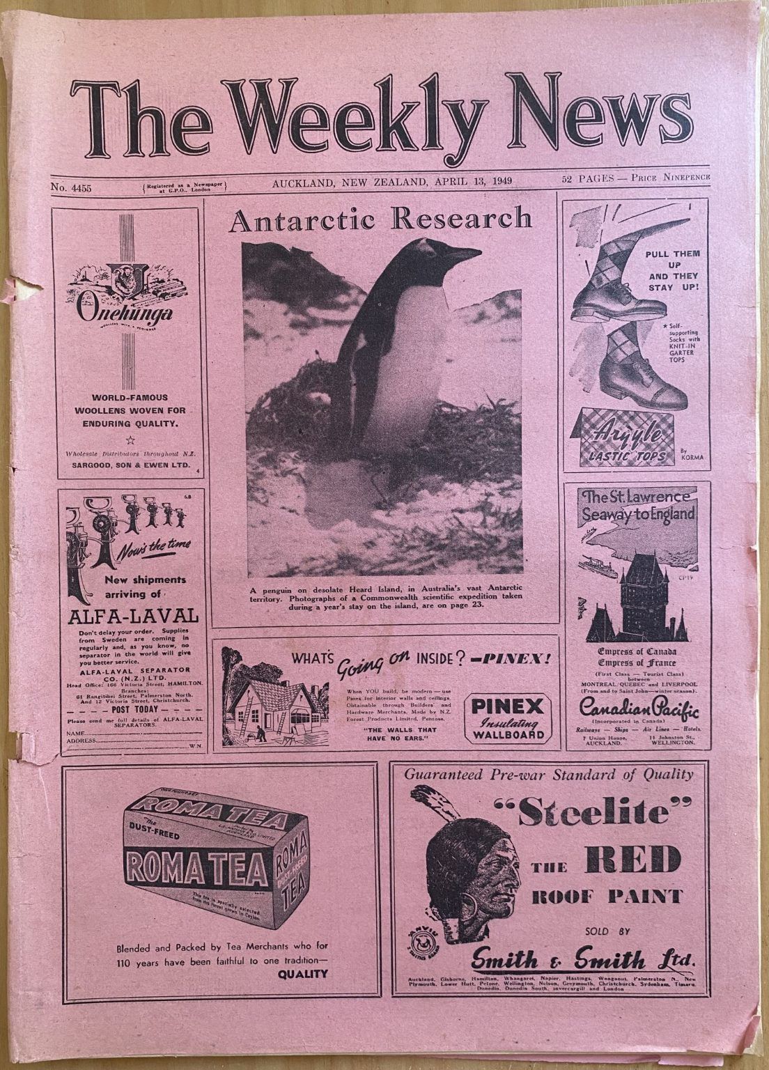 OLD NEWSPAPER: The Weekly News, No. 4455, 13 April 1949