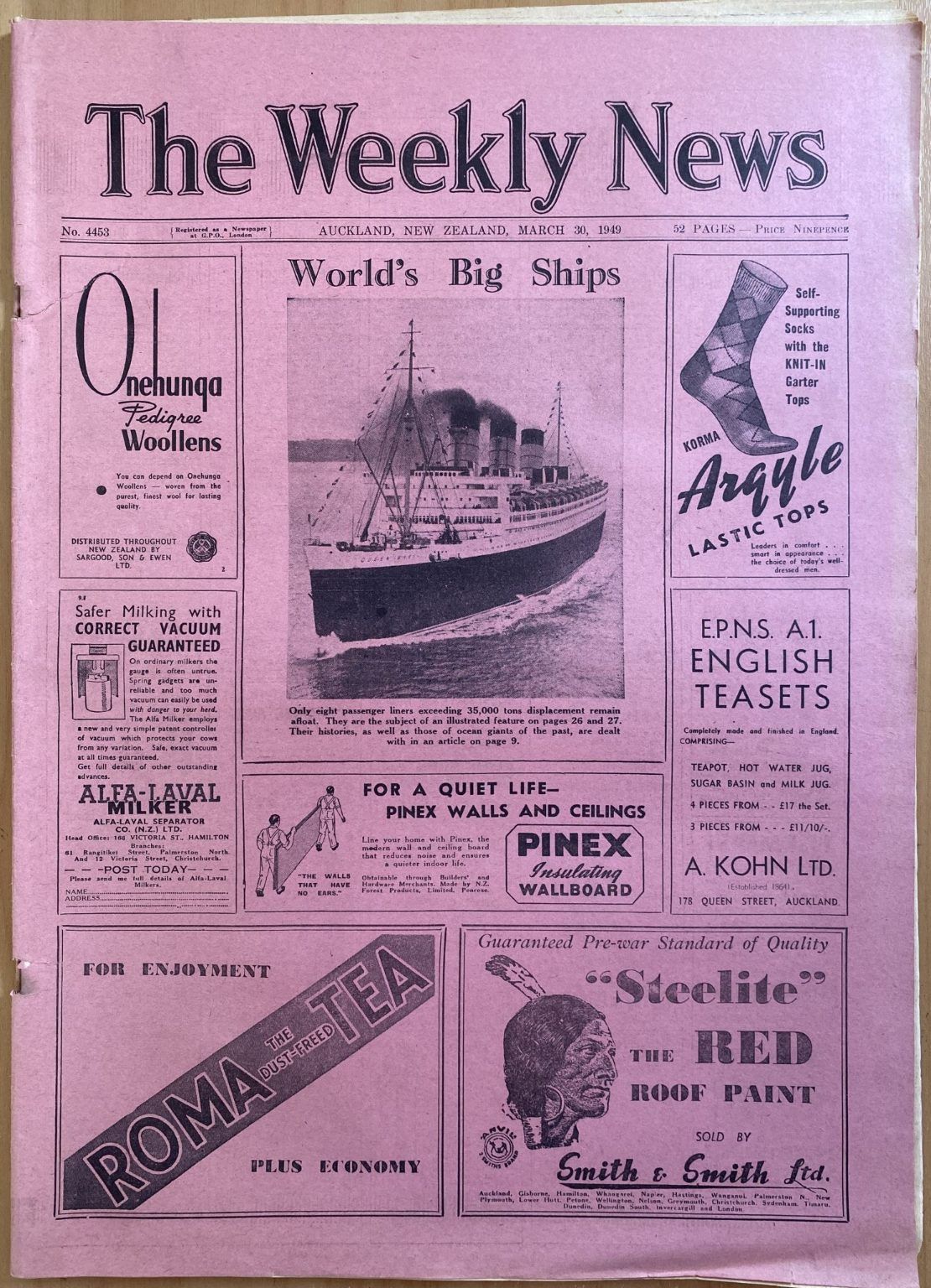 OLD NEWSPAPER: The Weekly News, No. 4453, 30 March 1949