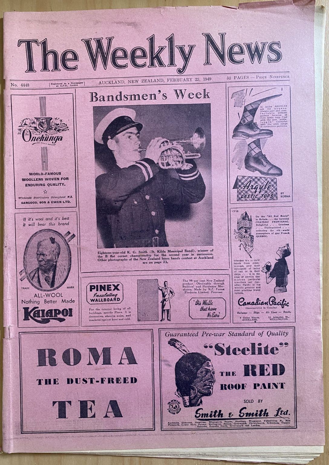 OLD NEWSPAPER: The Weekly News, No. 4448, 23 February 1949