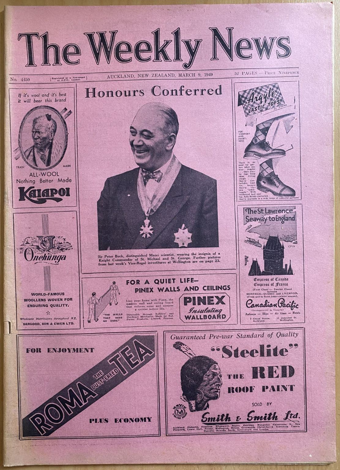 OLD NEWSPAPER: The Weekly News, No. 4450, 9 March 1949