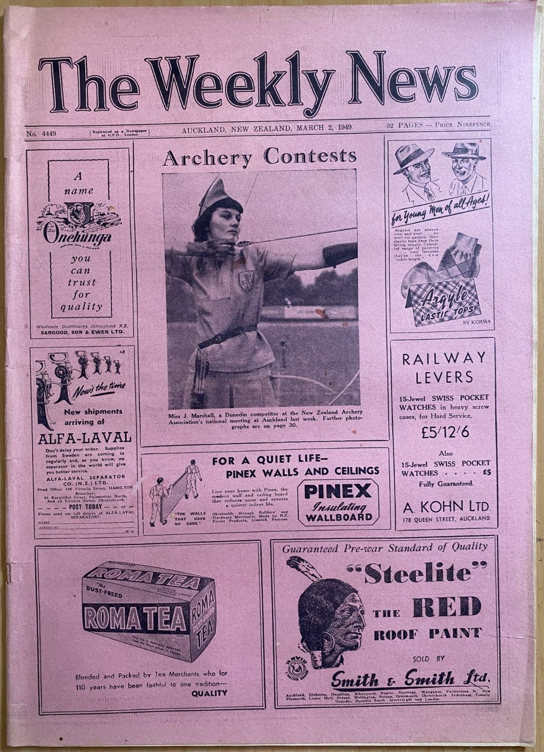 OLD NEWSPAPER: The Weekly News, No. 4449, 2 March 1949