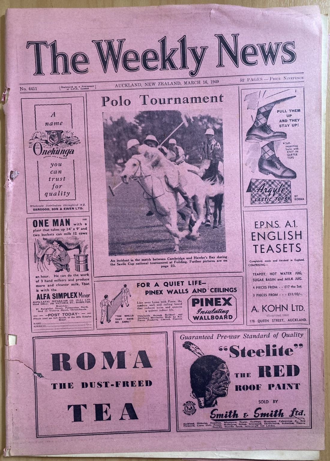 OLD NEWSPAPER: The Weekly News, No. 4451, 16 March 1949