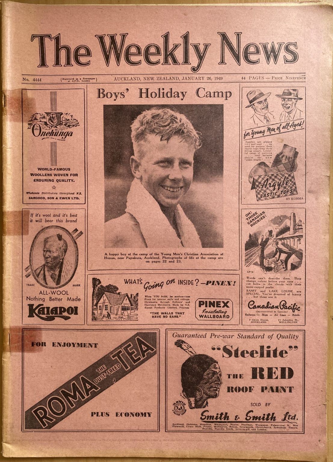 OLD NEWSPAPER: The Weekly News, No. 4444, 26 January 1949