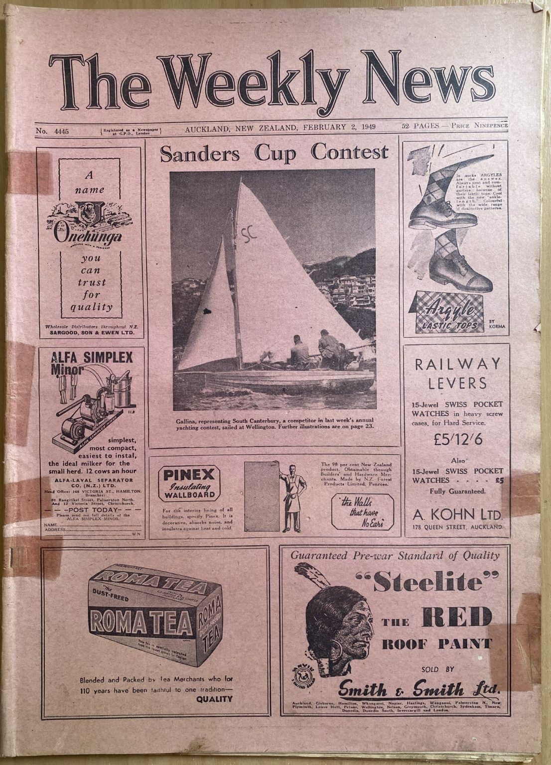 OLD NEWSPAPER: The Weekly News, No. 4445, 2 February 1949