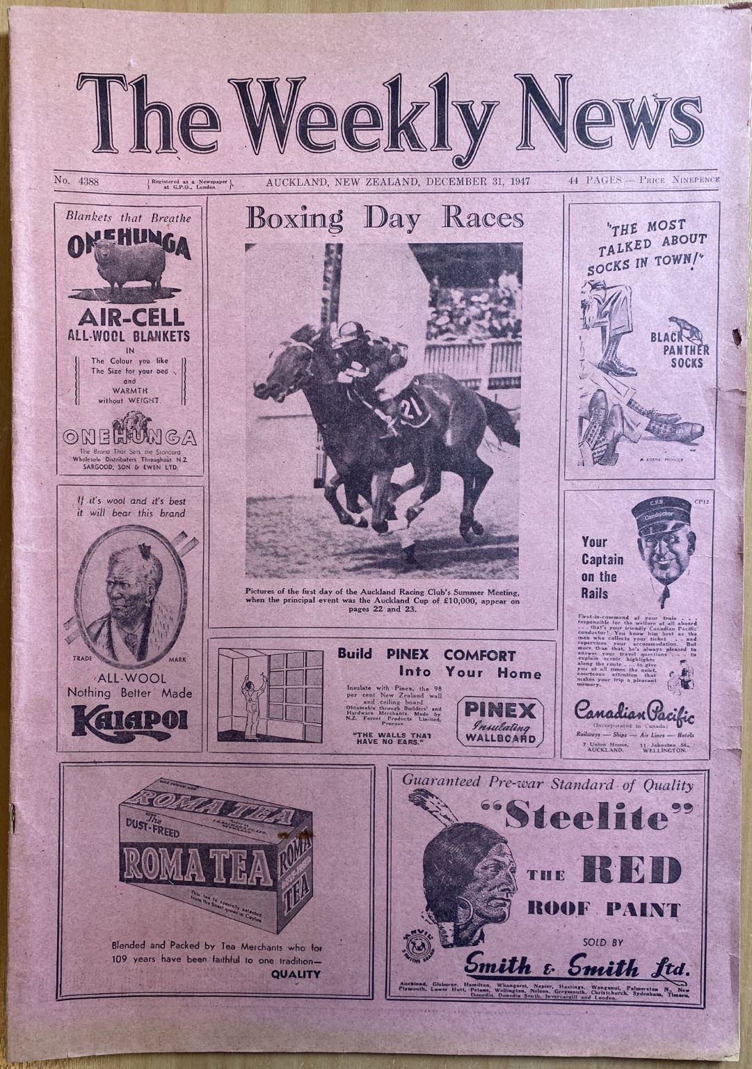 OLD NEWSPAPER: The Weekly News, No. 4388, 31 December 1947