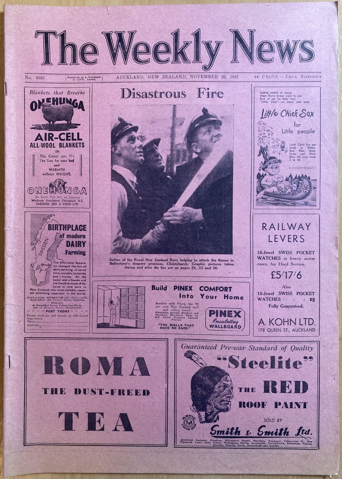 OLD NEWSPAPER: The Weekly News, No. 4383, 26 November 1947