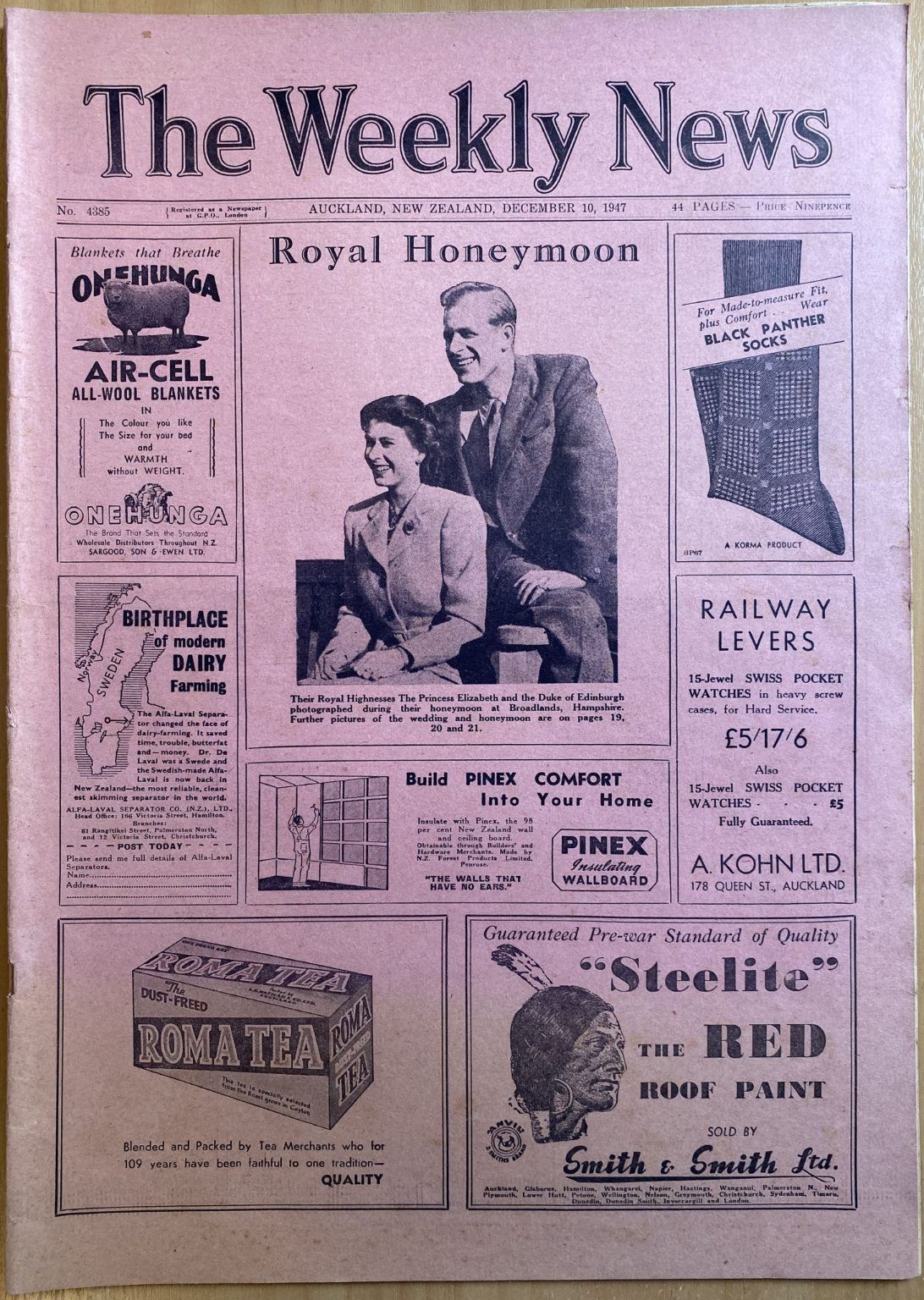 OLD NEWSPAPER: The Weekly News, No. 4385, 10 December 1947